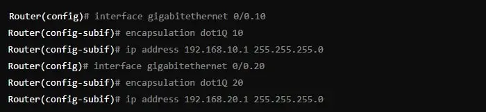 config Router-on-a-stick