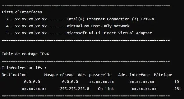 route print windows min